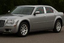 Chrysler C300 2004–2011 Dörrstolpslister (6 st, rostfritt stål) foto 1
