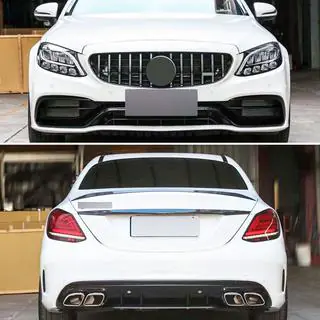 Karosserikit med diffusor (AMG C63-designs 2018-2021) foto 3