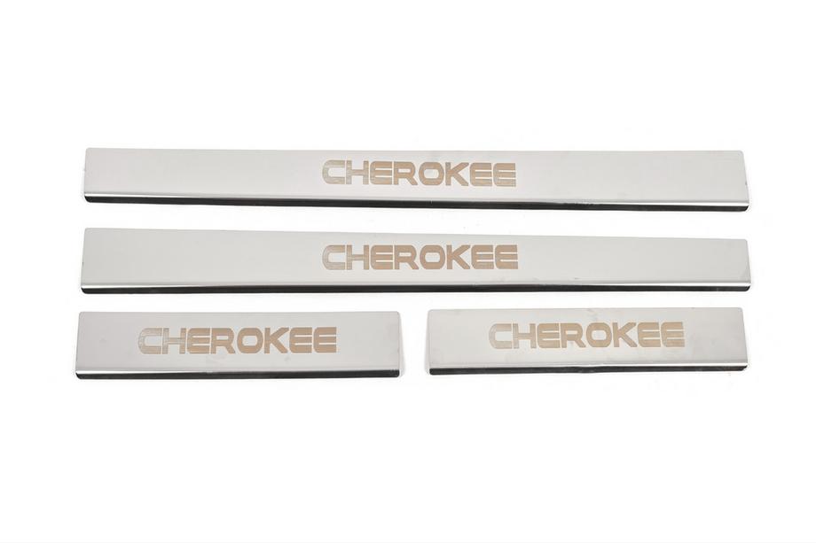 Jeep Grand Cherokee WK 2004–2010 Instegslister Carmos V-2 (4 st, rostfritt stål) Foto 1