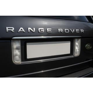Kromlist ovanför registreringsskylt (Carmos, rostfritt stål) Range Rover III L322 2002–2012 foto 1