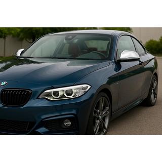 Spegelkåpor (2 st, rostfritt stål) Carmos BMW 2-serien F22/F23 2014–2021 foto 3