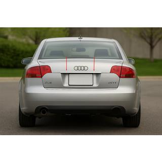 Dekorlist ovanför registreringsskylt (Carmos, rostfritt) V-2 Audi A4 B7 2004–2008 foto 1