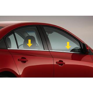 Yttre fönsterlister (Sedan, 4 st, rostfritt) Renault Symbol 1999–2008 foto 1