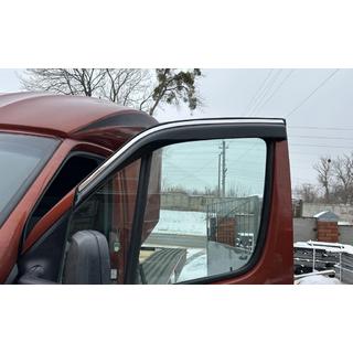 Vindavvisare för sidorutor (2 st, EuroCap, Chrome) Mercedes Sprinter W906 2006–2018 foto 1