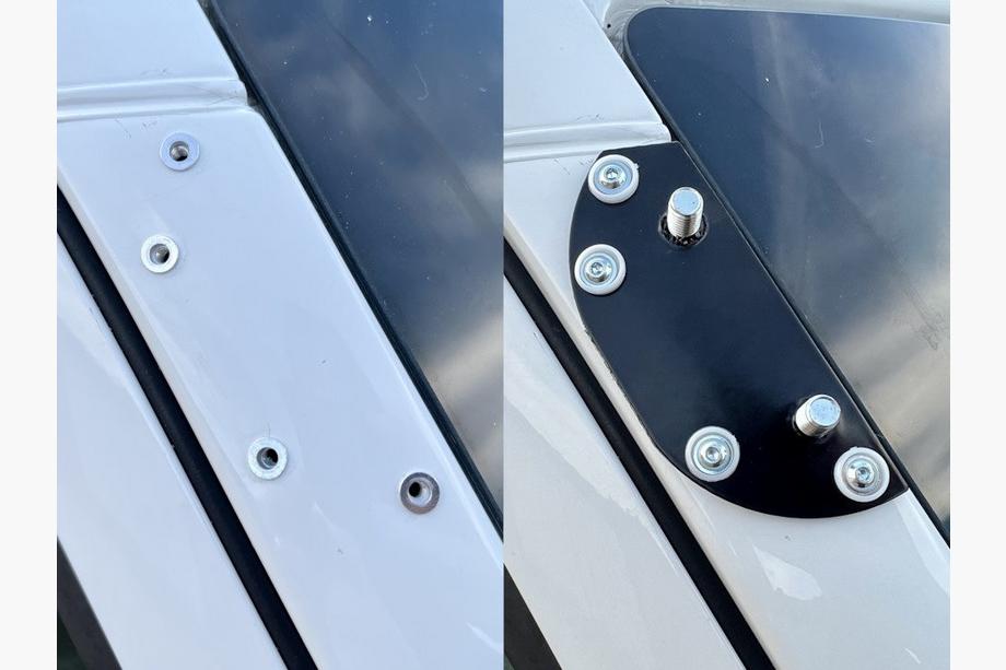 Mercedes Sprinter W907/W910 2018– Solskydd för vindruta på ram (Vit, 5 mm) Foto 8