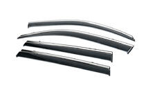 Toyota Land Cruiser Prado 150 2009–2023 Vindavvisare med krom (4 st, Niken) foto 2