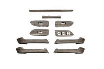 Toyota Land Cruiser Prado 150 2009–2023 Sats med inlägg i mörk trälook foto 1