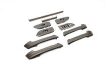 Toyota Land Cruiser Prado 150 2009–2023 Sats med inlägg i mörk trälook foto 3