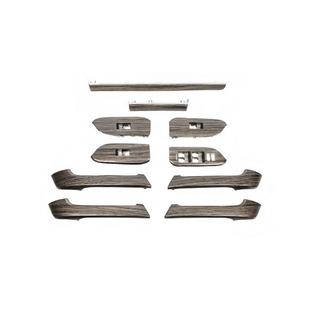 Sats med inlägg i mörk trälook Toyota Land Cruiser Prado 150 2009–2023 foto 1