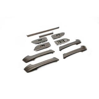 Sats med inlägg i mörk trälook Toyota Land Cruiser Prado 150 2009–2023 foto 3
