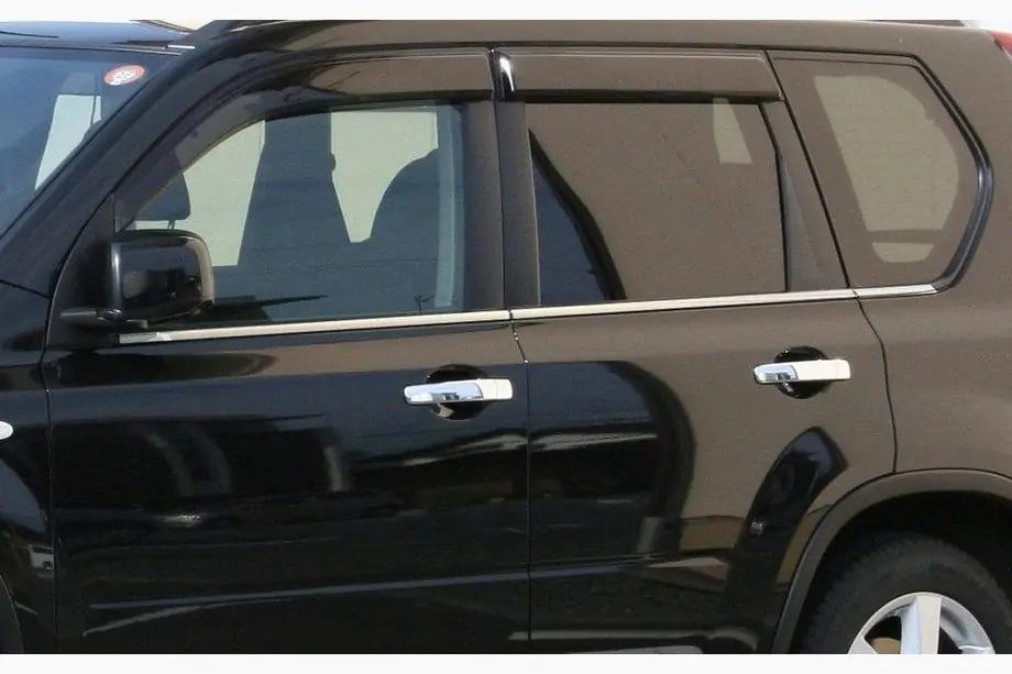 Nissan X-trail T31 2007–2014 B-varor Yttre fönsterkromlist Carmos Image