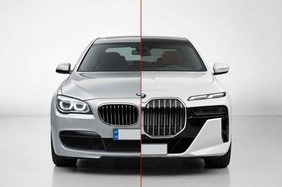 BMW 7-serien F01/F02 2008–2015 Facelift-kit för G70 M760 Image