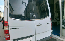 Mercedes Sprinter W906 2006–2018 Bakrutans kantlist Carmos (2 st, rostfritt stål) foto 3