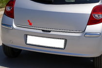 Renault Clio III 2005–2012 Kromlist till baklucka (rostfritt stål) foto 1