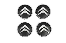 Citroen Navkåpor till fälgar, svarta cit5955tur-bl (59 mm till 55 mm, 4 st) foto 1