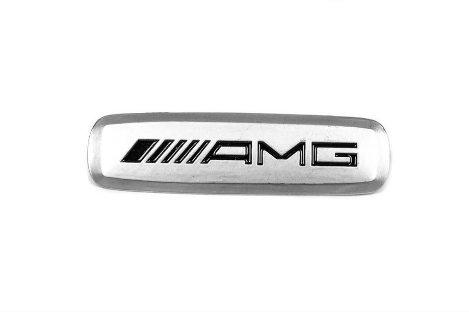 Mercedes-Benz AMG aluminiumemblem för bilmattor (1 st) Foto 1