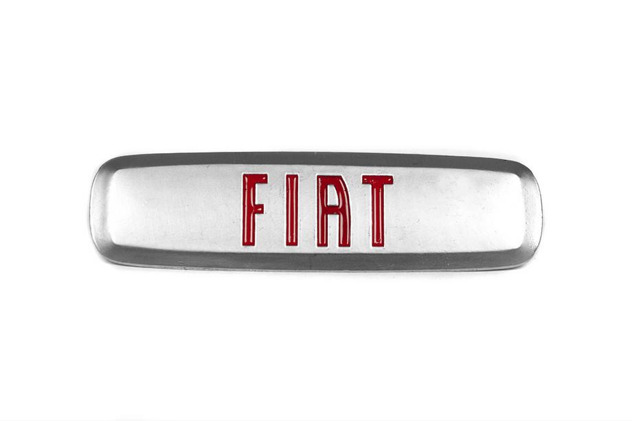 Fiat Aluminiumemblem för bilmattor (1 st) Foto 1