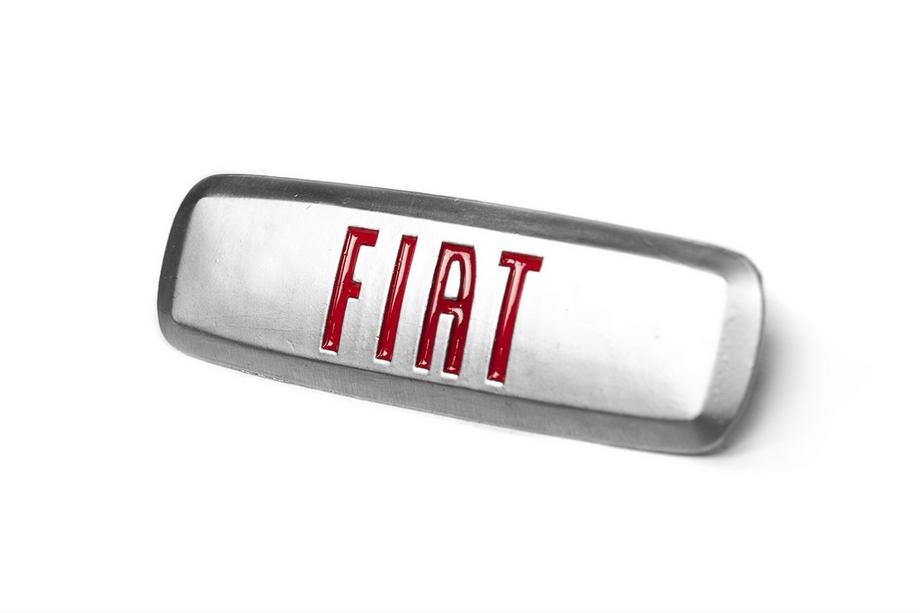 Fiat Aluminiumemblem för bilmattor (1 st) Foto 2