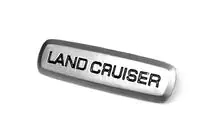 Toyota Land Cruiser aluminiumemblem för mattor (1 st) foto 2