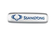 SsangYong Aluminiumemblem för bilmattor (1 st) foto 1