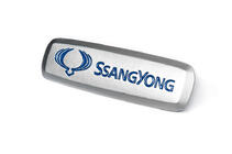 SsangYong Aluminiumemblem för bilmattor (1 st) foto 2