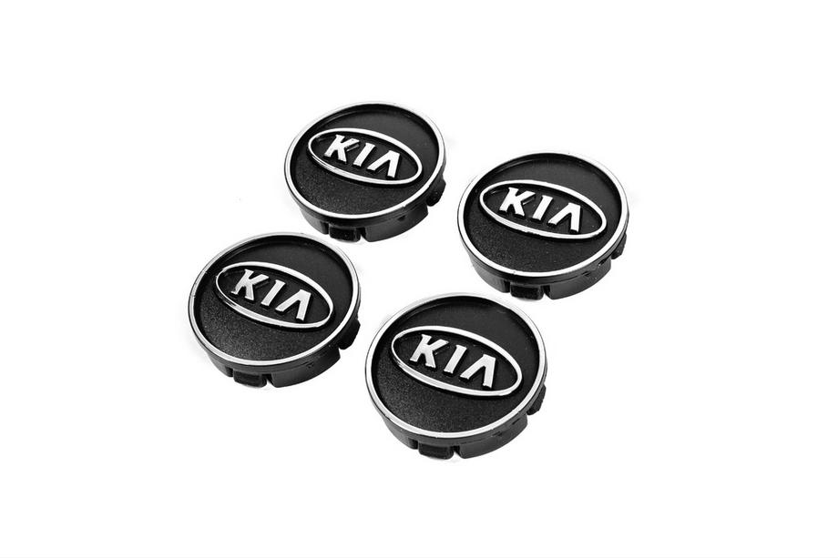 KIA Svarta navkapslar kia60tur-bl (59 mm till 55 mm, 4 st.) Image