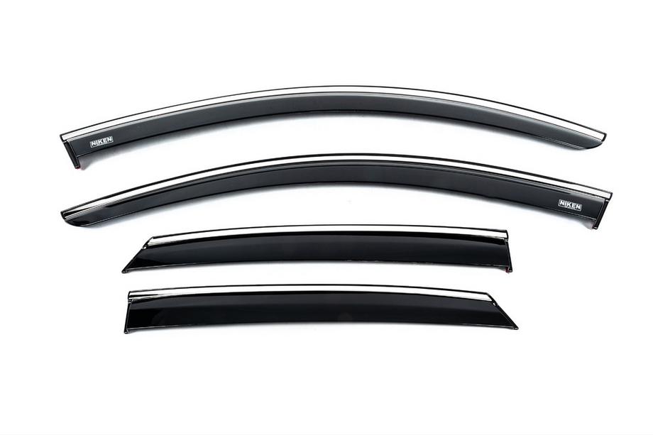 Opel Corsa F 2019– Vindavvisare med kromlist (4 st, Niken) Image
