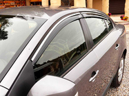 Renault Fluence 2009–2016 Vindavvisare med kromlist (4 st, Niken) foto 9