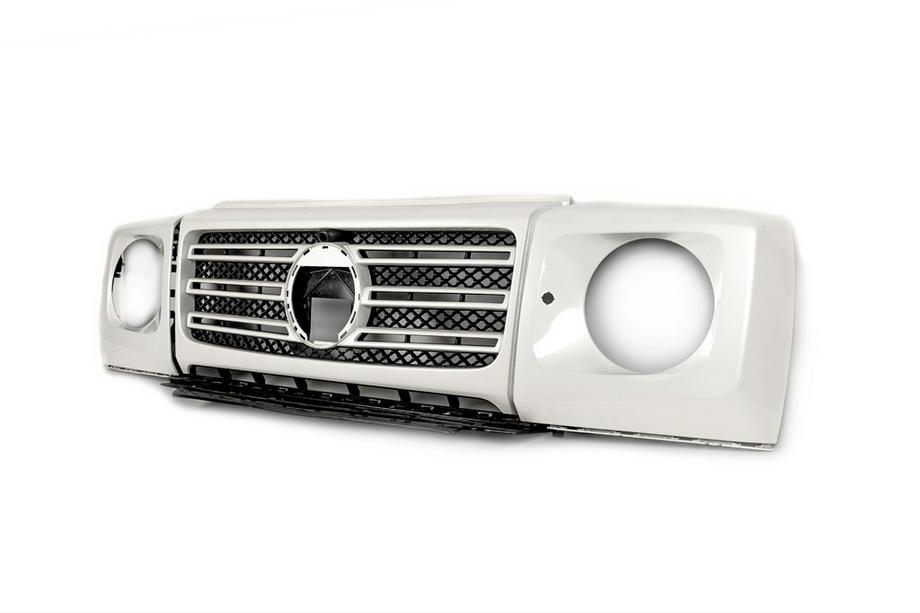 Mercedes G-Class W463 2018–2024 Kylargrill och strålkastarramar (Original) Image