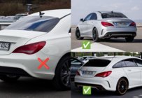 Mercedes CLA C117 2013–2019 Premium stänkskydd för CLA45 (4 st) foto 2