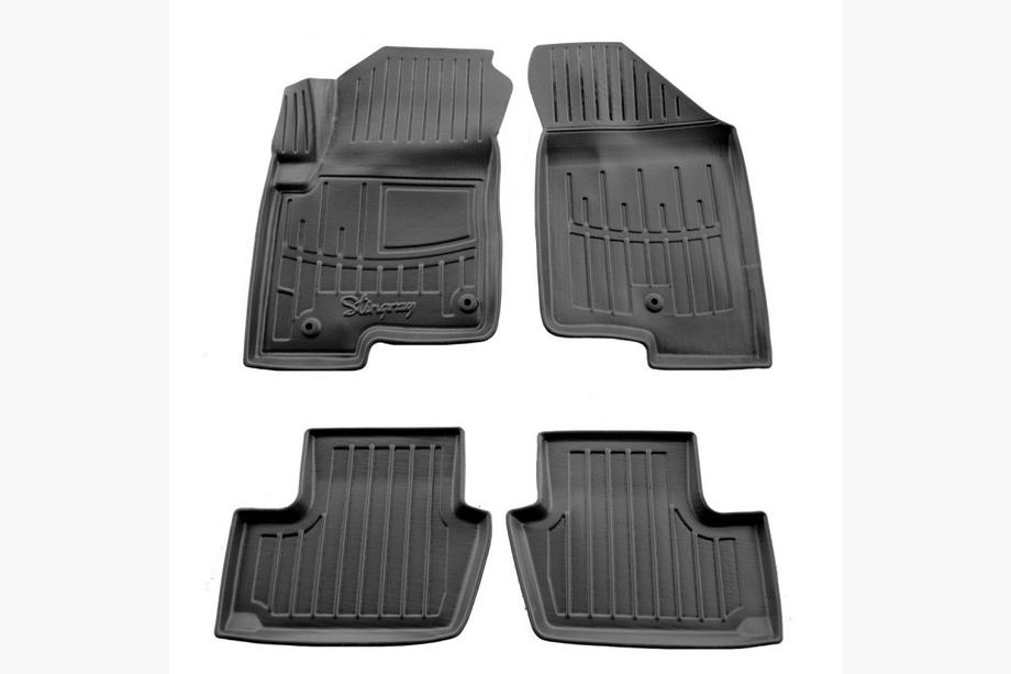 Jeep Compass 2006–2016 Stingray 3D gummimattor (4 st, 2 clips för förarmattan) Image
