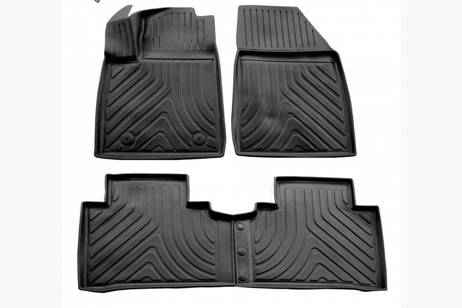 BYD Yuan 2021– BYD Yuan Plus Stingray 3D gummimattor för kupén (4 st) Image