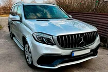 Mercedes GL/GLS-klass X166 2012–2019 Främre emblem under glas, svart ram A0008880111 (för GLS) foto 4