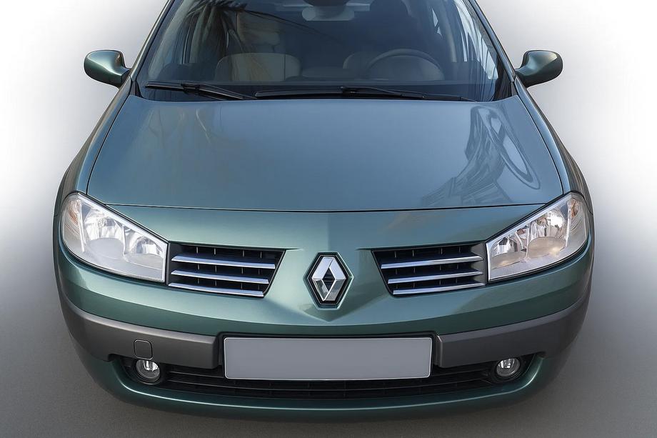 Renault Megane II 2004–2009 Grillister (modell 2004-2006, 6 st, rostfritt stål) Carmos - turkiskt stål Image