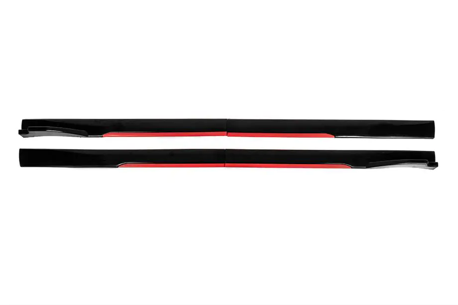 Universella tröskellister/side skirts Niken Red (ABS) (4 st) Foto 3