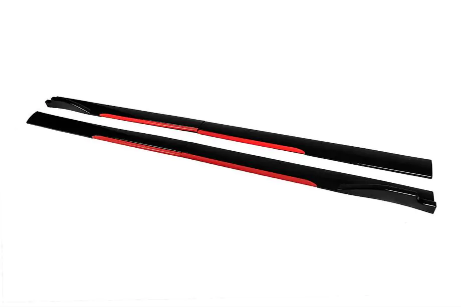 Universella tröskellister/side skirts Niken Red (ABS) (4 st) Foto 2