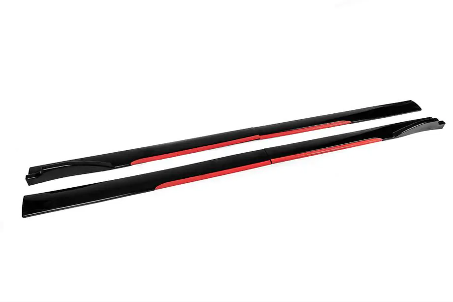 Universella tröskellister/side skirts Niken Red (ABS) (4 st) Foto 4