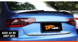Audi A4 B8 2007–2015 DPT M4 spoiler (ABS, svart högblank) foto 2