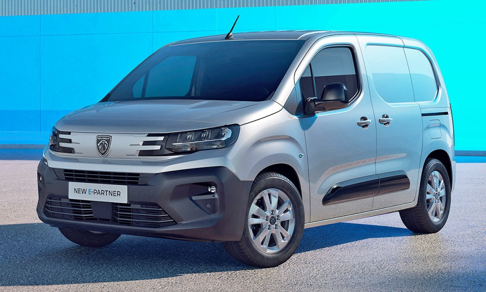 Test av uppdaterade elektriska transportbilen Peugeot e-Partner 2024