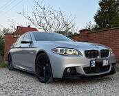 BMW 5-serien F10/F11 2010–2016 Frontläpp till stötfångare DPT Lip V-1 (för M-Performance, blanksvart) foto 1