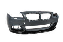 BMW 5-serien F10/F11 2010–2016 Frontläpp till stötfångare DPT Lip V-1 (för M-Performance, blanksvart) foto 11