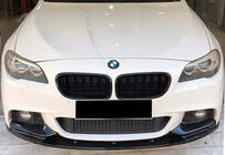 BMW 5-serien F10/F11 2010–2016 Frontläpp till stötfångare DPT Lip V-2 (för M-Performance, svart högglans) foto 1