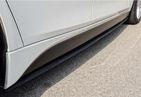 BMW 5-serien F10/F11 2010–2016 DPT V-1 tröskelförlängare (för M-Sport/M5 trösklar, svart högglans) foto 4