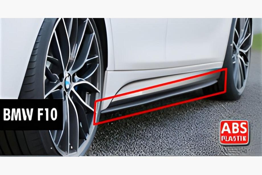 BMW 5-serien F10/F11 2010–2016 DPT V-2 sidoskärtsförlängningar (för M-Sport/M5 sidoskärtar, svart högglans) Image