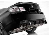 BMW 5-serien F10/F11 2010–2016 Bakre diffuser DPT V-2 (för M-Performance, blanksvart) foto 3