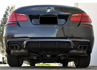 BMW 5-serien F10/F11 2010–2016 Bakre diffuser DPT V-2 (för M-Performance, blanksvart) foto 1