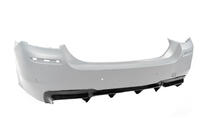 BMW 5-serien F10/F11 2010–2016 Bakre diffuser DPT V-2 (för M-Performance, blanksvart) foto 2