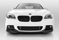 BMW 5-serien F10/F11 2010–2016 Frontläpp till stötfångare DPT Lip V-3 (för M-Performance, blanksvart) foto 5