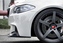 BMW 5-serien F10/F11 2010–2016 Frontläpp till stötfångare DPT Lip V-3 (för M-Performance, blanksvart) foto 6