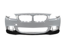 BMW 5-serien F10/F11 2010–2016 Frontläpp till stötfångare DPT Lip V-3 (för M-Performance, blanksvart) foto 2